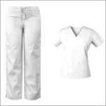 womens scrubs set white