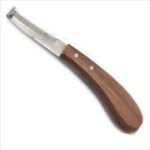 Hoof Knife Left Hand Wooden Handle Double Cut