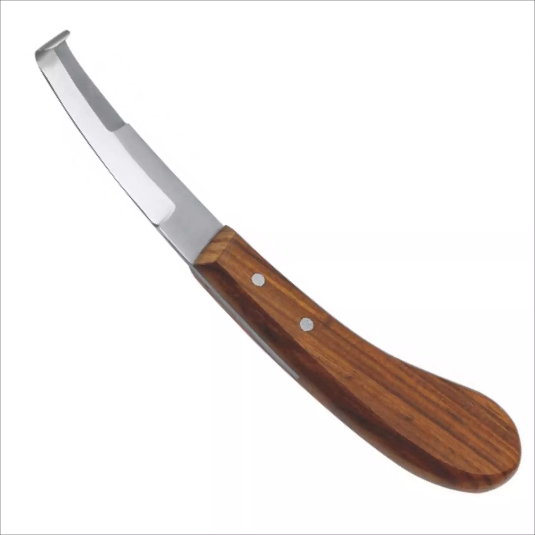 Hoof Knife Right Hand Wooden Handle Double Cut Hoof Knife Right Hand Wooden Handle Double Cut