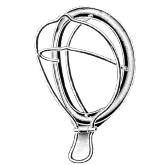 "Schimmelbusch Inhalers (Adult) – stainless steel reusable anesthesia mask for safe inhalation anesthetic delivery"